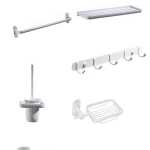 Set sapte piese , accesorii baie, TRENDY S  alb Mat, 4522, trendysanitary.ro