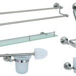 Set sase piese , accesorii baie inox satinat TRENDY S, 8745, trendysanitary.ro