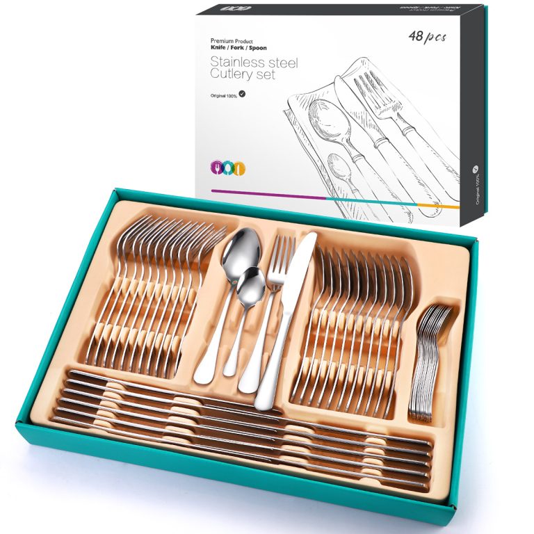 Set tacamuri din inox 48 piese, TRENDY’S, 405, trendysanitary.ro