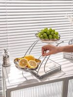 Tava fructe TRENDY’S, cu doua nivele, 20 X 20 CM, 2609, trendysanitary.ro