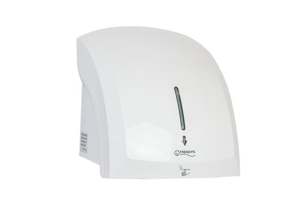 Uscator de maini,TRENDY S, cu senzor 1800W, ABS alb, 5509, trendysanitary.ro
