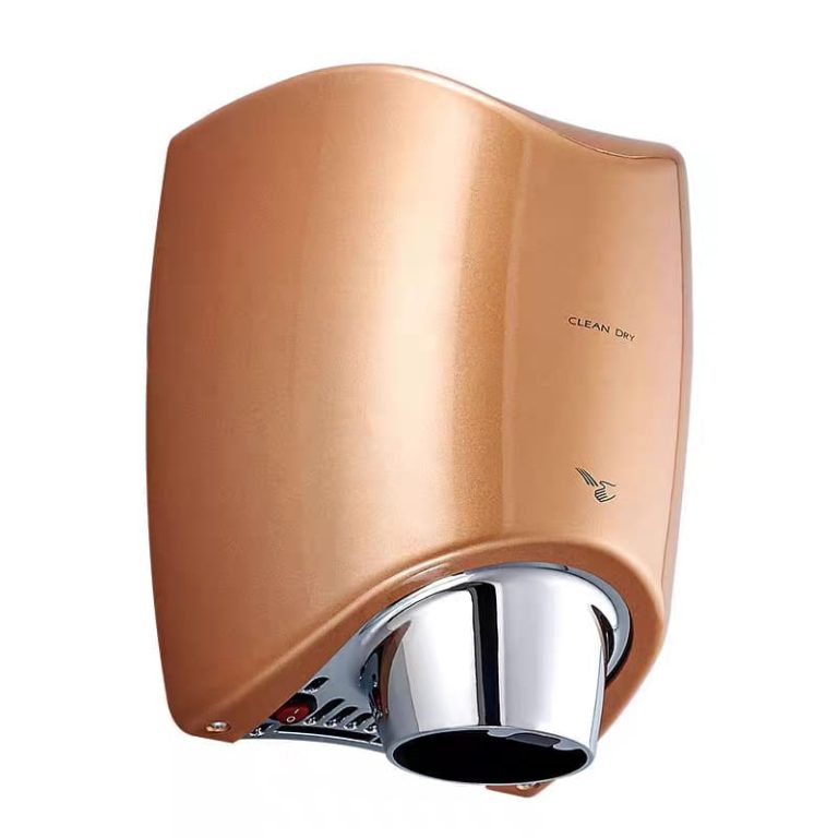 Uscatoare de maini, Uscator senzor TRENDY’S 1100w carcasa plastic fiabil consum redus, gold, trendysanitary.ro