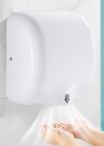 Uscator senzor maini 1800w uscare 10 secunde TRENDY S metalic alb, 8193, trendysanitary.ro