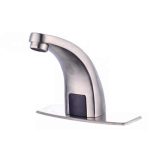 Baterie lavoar senzor inox satinat, 3895, trendysanitary.ro