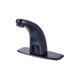 Baterie lavoar cu senzor negru mat, 6773, trendysanitary.ro