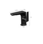 Baterie lavoar baie negru antichizat, 900, trendysanitary.ro