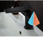 Baterie lavoar baie negru antichizat, 4020, trendysanitary.ro