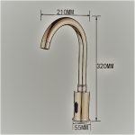 Baterie bucatarie lebda cu senzor bronz antichizat, 4428, trendysanitary.ro