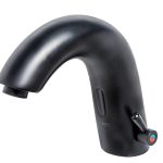 Baterie lavoar cu senzor mixere incorporat negru mat, 1058, trendysanitary.ro