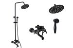 Coloana de dus cu trei functii, negru antichizat TRENDY’S, 9968, trendysanitary.ro