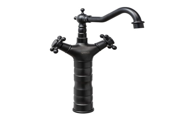Baterie lavoar montare pe blat – Retro negru antichizat, 1114, trendysanitary.ro
