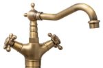 Baterie lavoar montare blat bronz atichizat, 3461, trendysanitary.ro