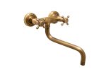 Baterie bucătărie prindere perete – Pipă lungă, mobilă, bronz antichizat, 6241, trendysanitary.ro