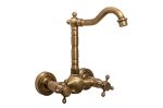 Baterie bucătărie lebădă – Prindere perete, bronz antichizat, 5725, trendysanitary.ro