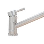 Baterie bucatarie pipa medie mobila inox satinat, 8115, trendysanitary.ro