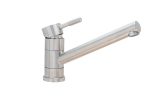 Baterie bucatarie pipa medie mobila inox satinat, 9690, trendysanitary.ro