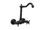 Baterie bucătărie prindere perete – Negru antichizat, design retro premium, 7123, trendysanitary.ro