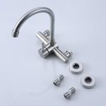 Baterie bucatarie prindere perete pipa lebada mobila inox satinat, 7763, trendysanitary.ro
