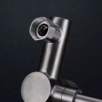 Baterie bucatarie prindere perete pipa lebada mobila inox satinat, 6306, trendysanitary.ro