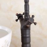 Baterie bucatarie lebada ,pipa inalta mobila, negru mat, 5859, trendysanitary.ro