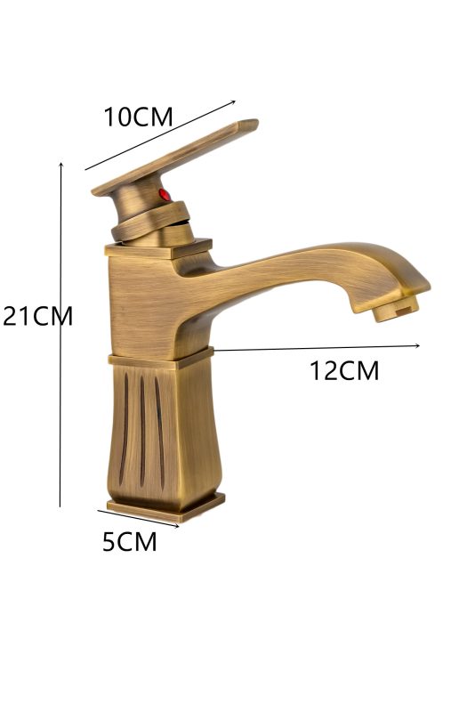 Baterii chiuveta baie, Baterie lavoar montare chiuveta baie bronz antichizat, trendysanitary.ro