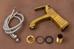 Baterie lavoar montare chiuveta baie bronz antichizat, 5471, trendysanitary.ro