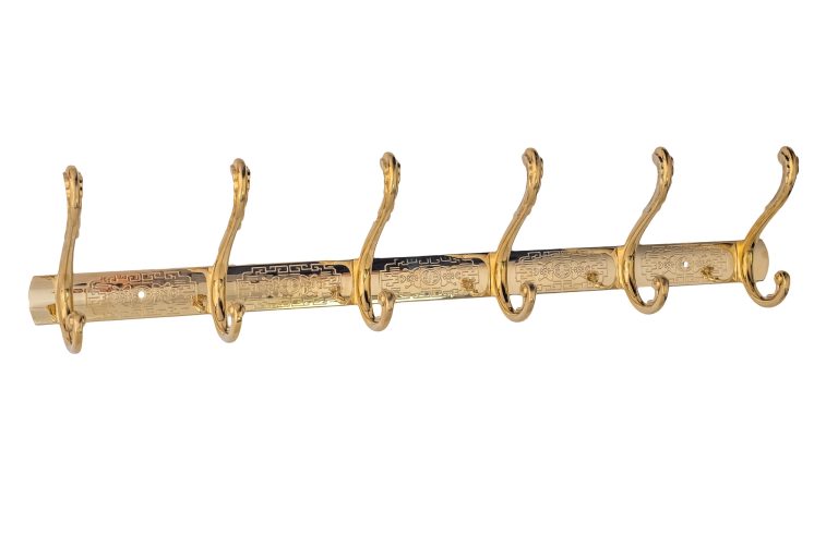 Cuier baie ,cu sase brate , gold, 5406, trendysanitary.ro