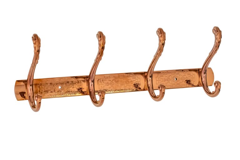 Etajere baie, Cuier baie , cu patru  brate , rose, trendysanitary.ro