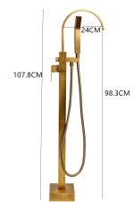 Baterie cada frestandingg , bronz antichizat, 7802, trendysanitary.ro