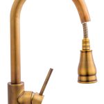 Baterie bucatarie lebada,para dus extractabila,bronz antichizat, 7917, trendysanitary.ro