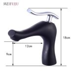 Baterie lavoar, monocomanda , negru mat TRENDY S, 4350, trendysanitary.ro
