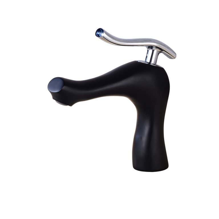 Baterii chiuveta baie, Baterie lavoar, monocomanda , negru mat TRENDY S, trendysanitary.ro