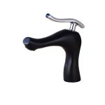 Baterie lavoar, monocomanda , negru mat TRENDY S, 408, trendysanitary.ro