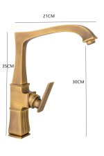 Baterie lebada, montare chiuveta bucatarie, bronz antichizat, 7338, trendysanitary.ro