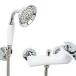 Baterie cada,montare perte, tip cascada, white-crom ,TRENDY S, 193, trendysanitary.ro