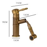 Baterie lavoar cu pară de duș extractibilă TRENDY’S – Bronz antichizat, 4151, trendysanitary.ro