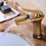 Baterie lavoar , tip cascada, bronz antichizat, 2714, trendysanitary.ro