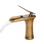 Baterie lavoar , tip cascada, bronz antichizat, 5389, trendysanitary.ro