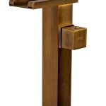 Baterie lavoar TRENDY S, montare pe blat , tip cascada , cu led,bronz antichizat, 7104, trendysanitary.ro