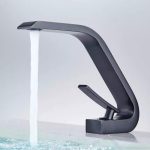 Baterie lavoar, TRENDY S,montare chiuveta baie,negru mat., 5061, trendysanitary.ro
