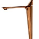 Baterie lavoar, TRENDY’S,montare pe blat,langa lavoar rose-gold, 5244, trendysanitary.ro
