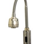 Baterie bucatarie cu senzor , pipa flexibila , perlator doua functii, inox satinat, 6030, trendysanitary.ro