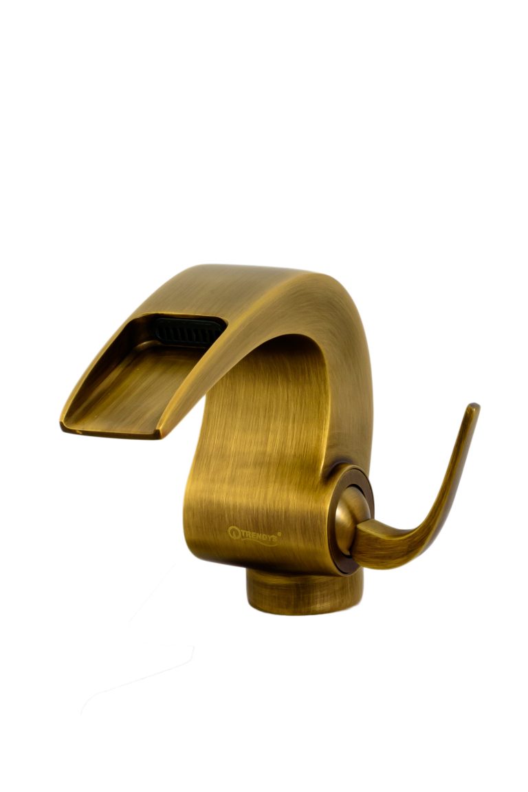 Baterii chiuveta baie, Baterie lavoar baie , tip cascada , bronz antichizat, trendysanitary.ro