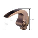 Baterie lavoar baie , tip cascada , bronz antichizat, 571, trendysanitary.ro