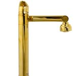 Baterie lavoar ,montare pe blat, pipa mobila ,perlator reglabil cu doua functii ,Gold, 3417, trendysanitary.ro