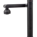 Baterie lavoar ,montare pe blat, pipa mobila ,perlator reglabil cu doua functii ,negru mat, 4613, trendysanitary.ro