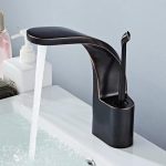 Baterie lavoar ,  TRENDY S, montare chiuveta baie , negru antichizat, 3918, trendysanitary.ro