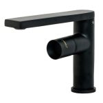 Baterie lavoar , montare chiuveta baie , negru mat , TRENDY S, 9925, trendysanitary.ro