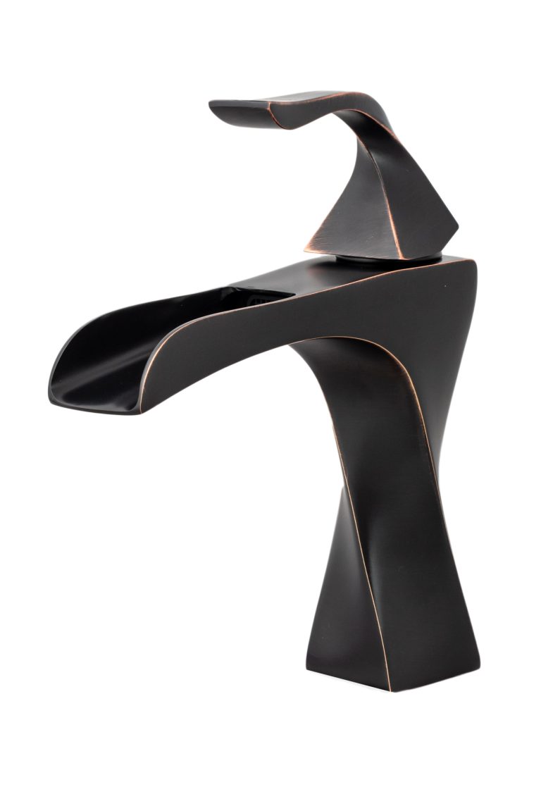 Baterii chiuveta baie, Baterie lavoar , tip cascada ,negru antichizat , TRENDY S, trendysanitary.ro