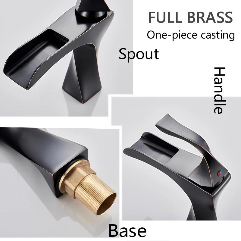 16335864 Baterie lavoar , tip cascada ,negru antichizat , TRENDY S, 6884, trendysanitary.ro